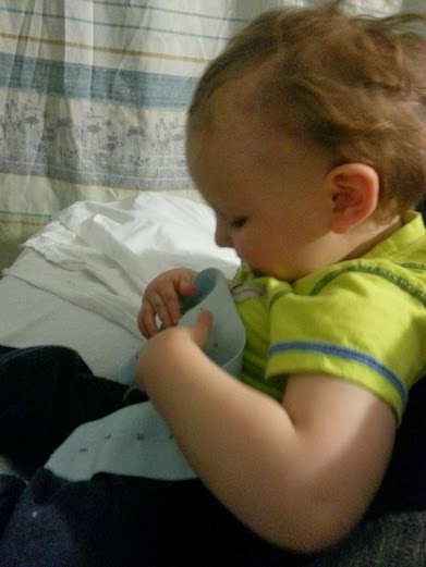 Buds monitors his belly!